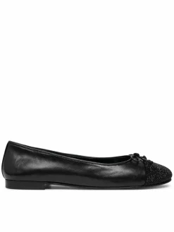 Ballerine Cap-Toe Pave Ballet 166214 Nero