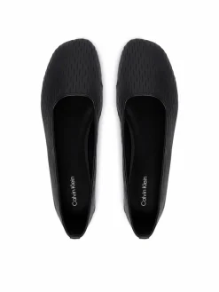 Ballerine Oblique Ballerina Cut Lth HW0HW03033 Nero