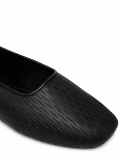 Ballerine Oblique Ballerina Cut Lth HW0HW03033 Nero