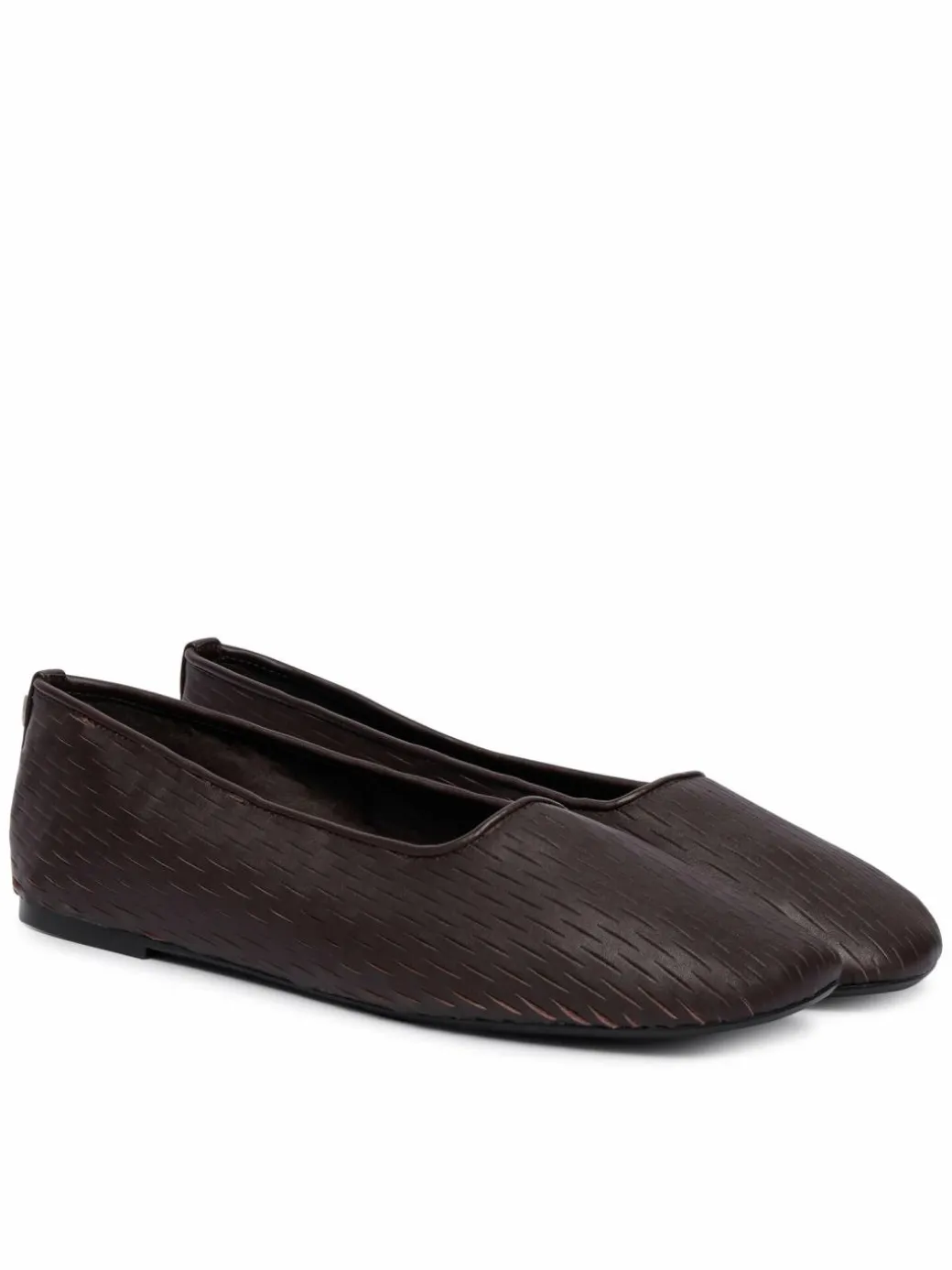 Ballerine Oblique Ballerina Cut Lth HW0HW03033 Bordeaux