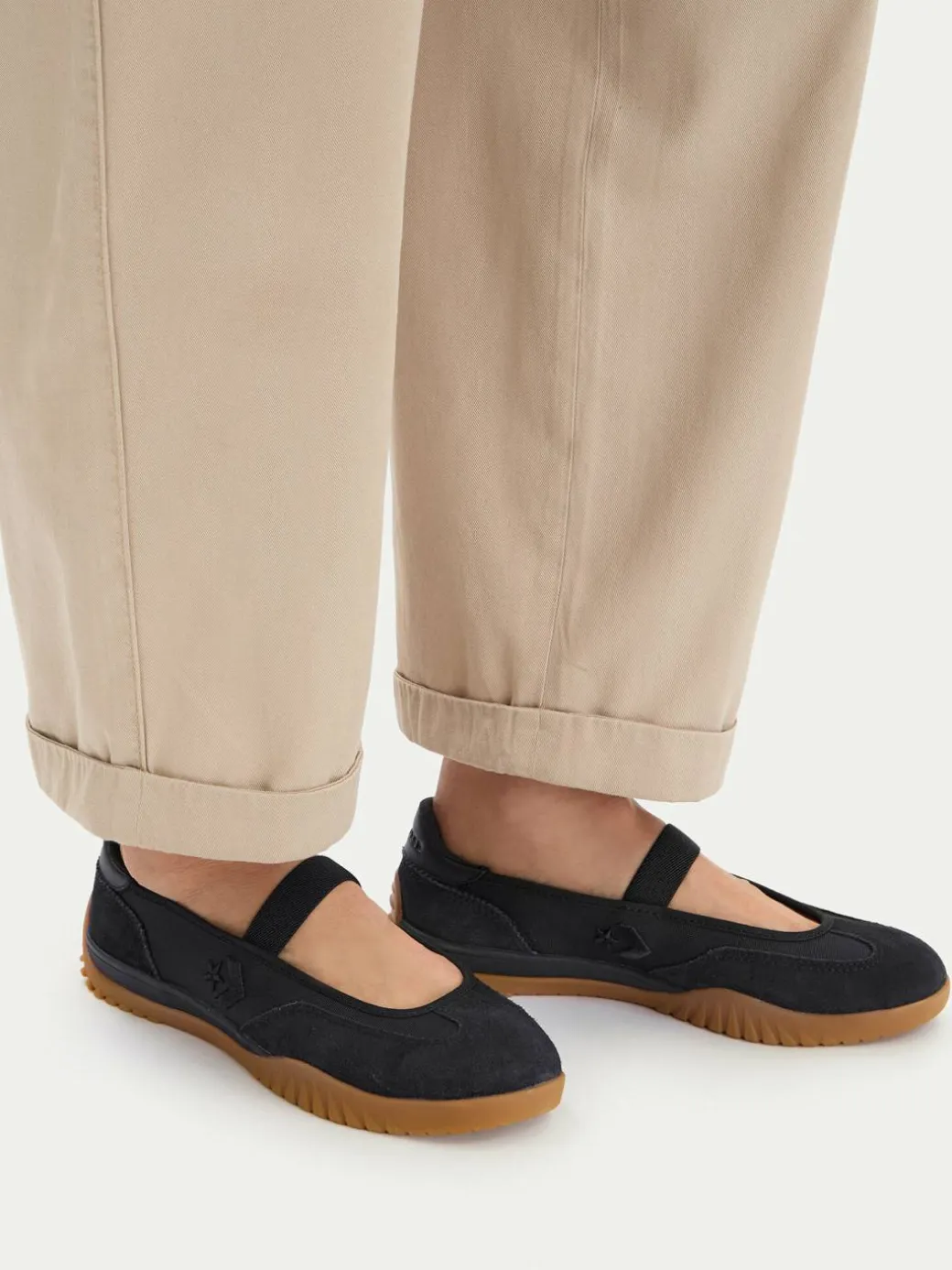 Ballerine Run Star Trainer Ballet Flat A16251C Nero