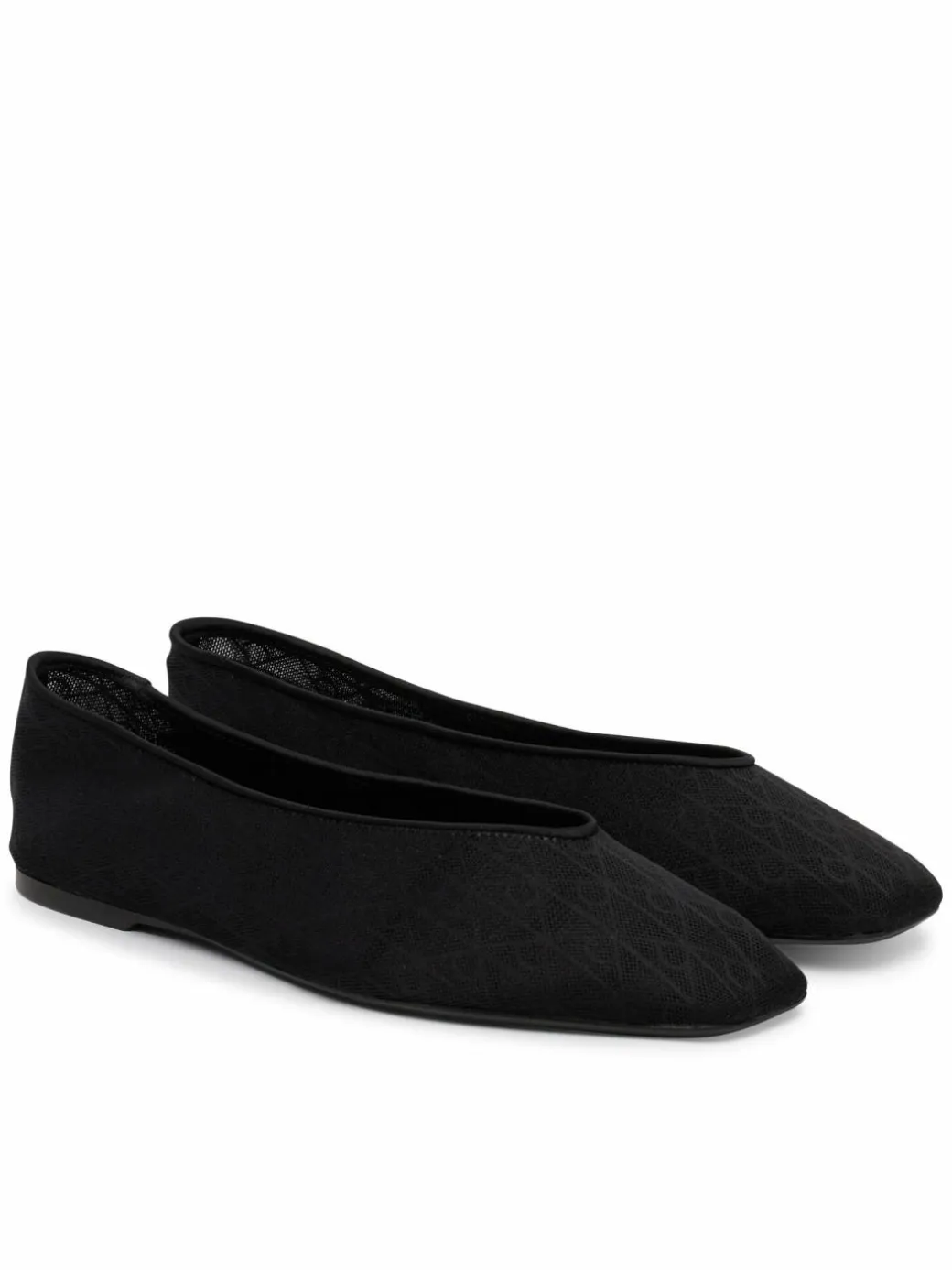 Ballerine Square Ballerina Aop Mesh HW0HW02937 Nero