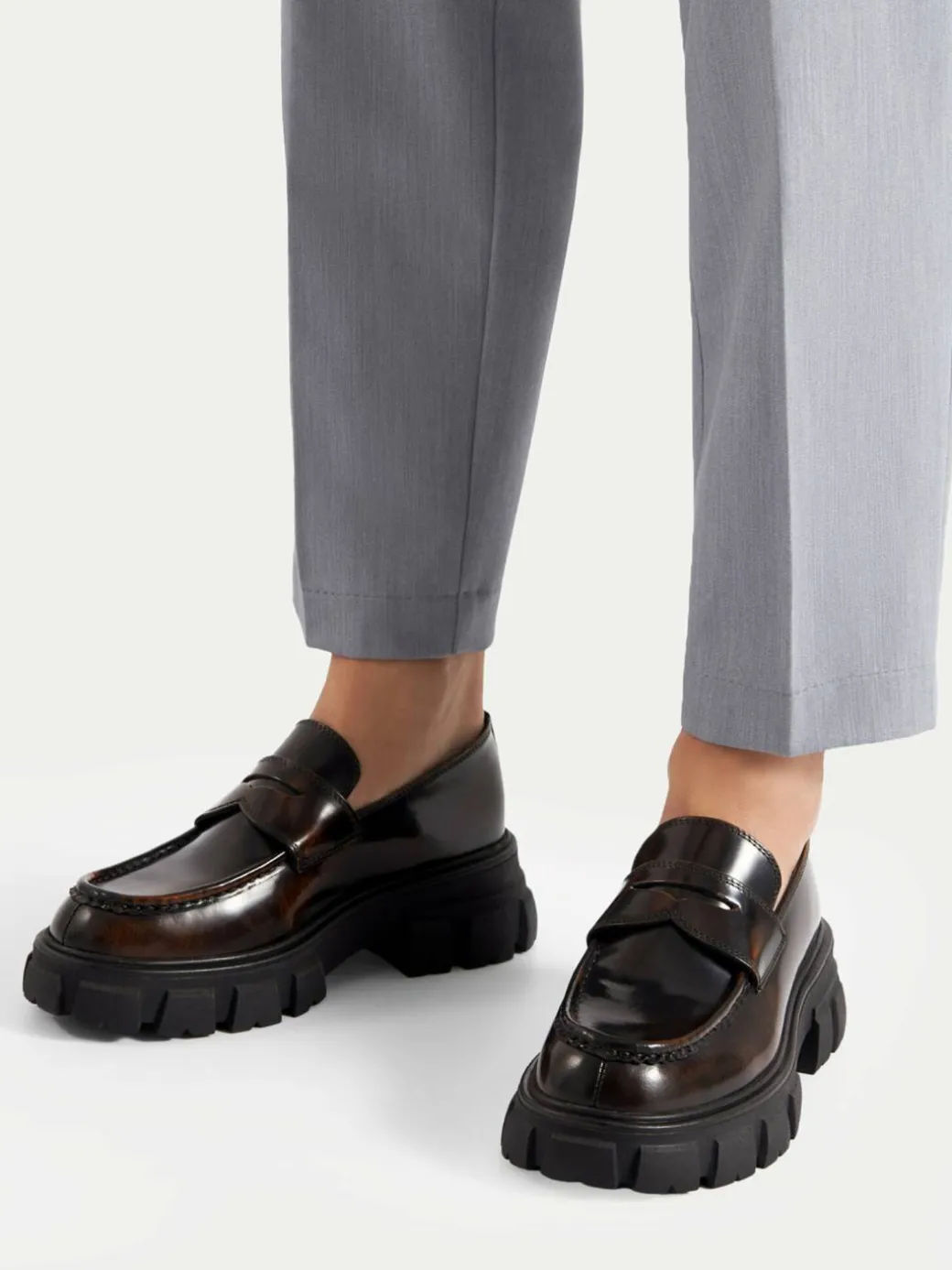 Chunky loafers ELANA-01WI-002 Marrone