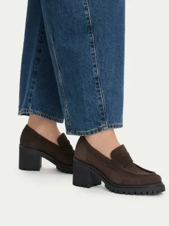 Chunky loafers GATE-25820LM Marrone scuro