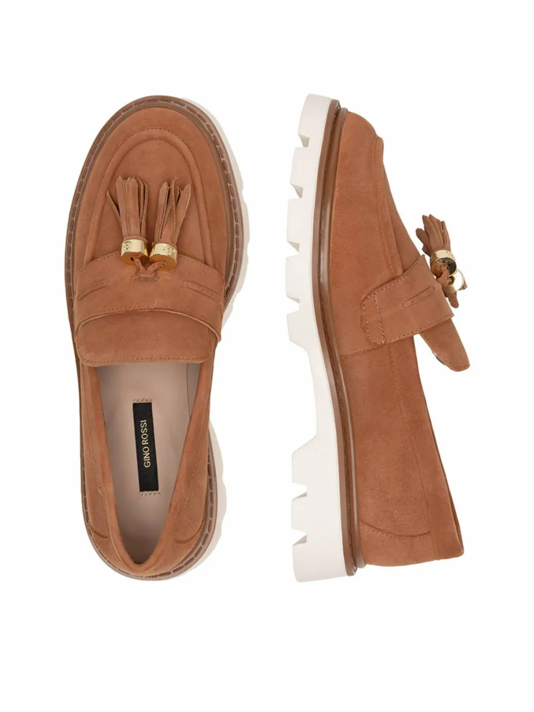Chunky loafers SIMON-115856. Marrone