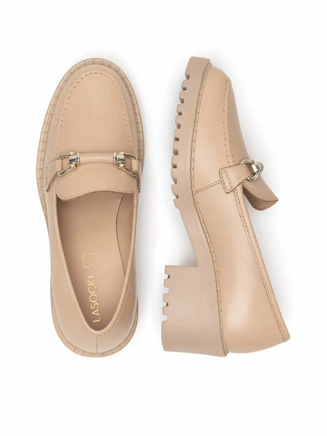 Chunky loafers WB-RONA-22 Beige