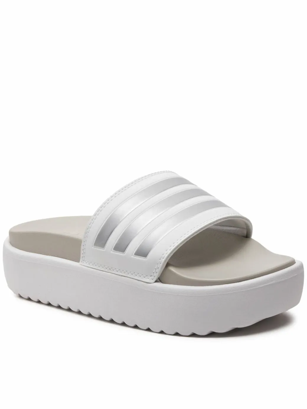 Ciabatte adilette Platform Slides IE9703 Bianco