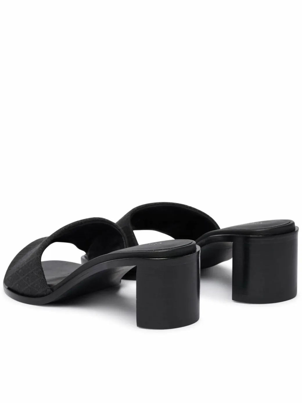 Ciabatte Block Heel Sandal Aop HW0HW03016 Nero
