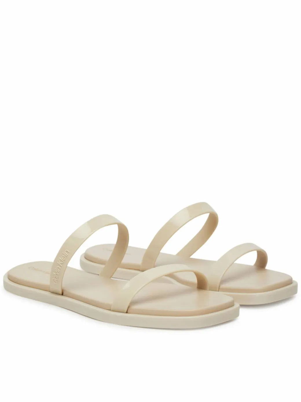Ciabatte Double Bar Slide - Jelly HW0HW02417 Écru