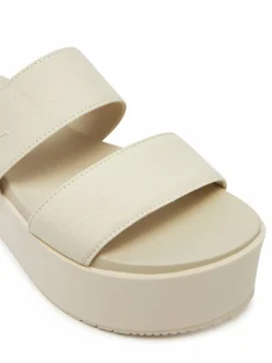 Ciabatte Flatform Sandal Webbing In YW0YW01789 Écru