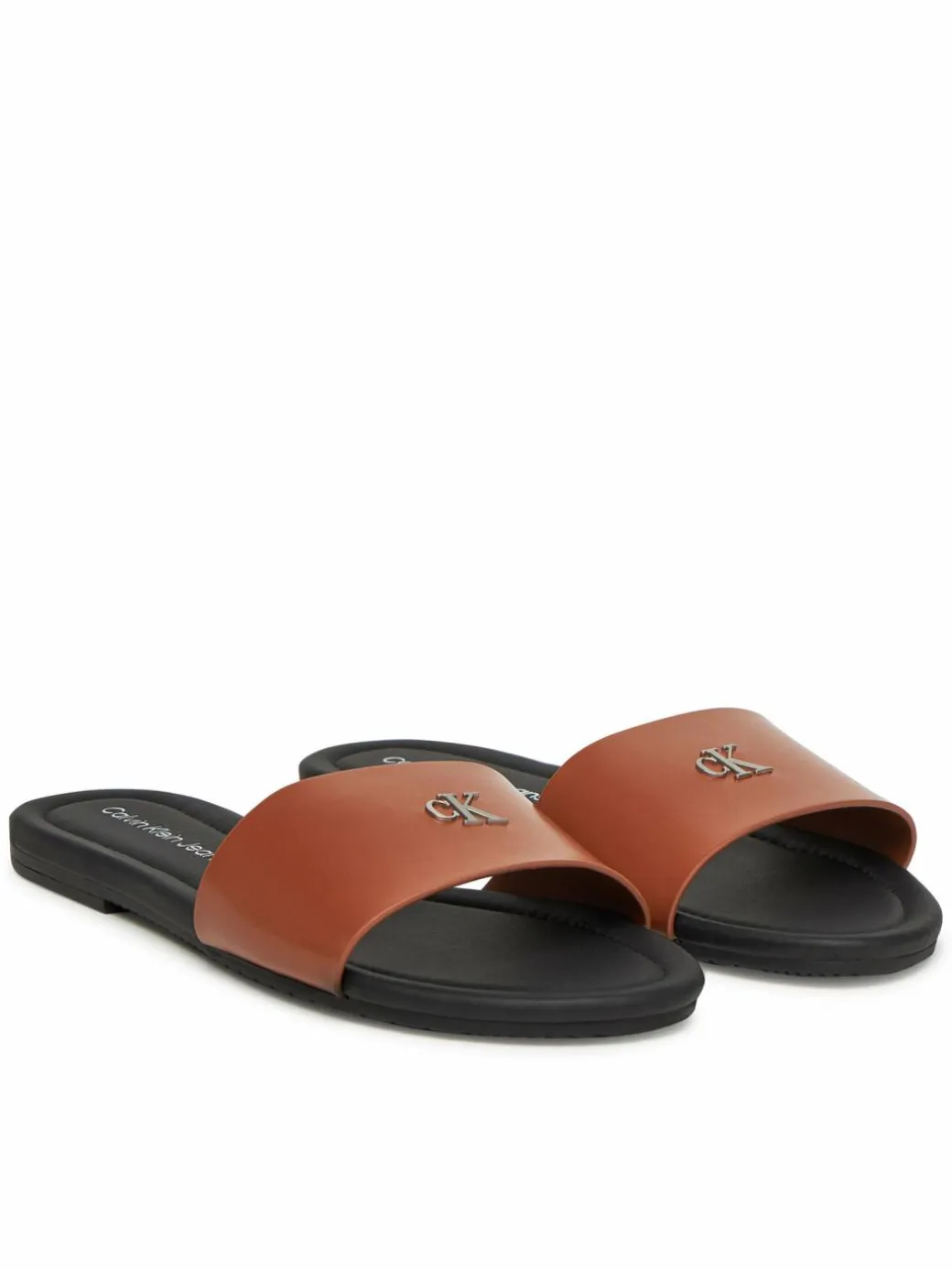 Ciabatte Flat Sandal Slide Mg YW0YW01697 Marrone