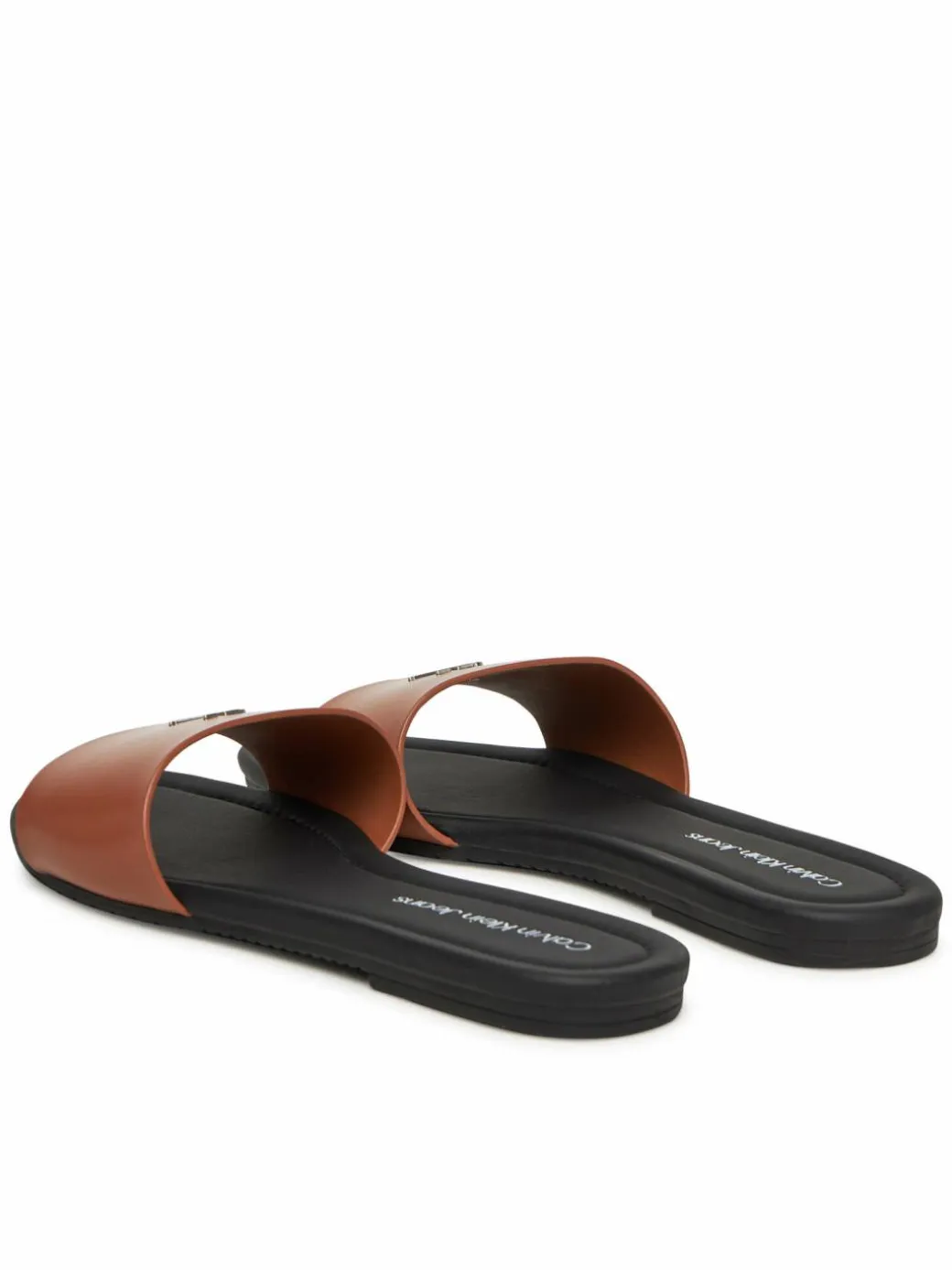 Ciabatte Flat Sandal Slide Mg YW0YW01697 Marrone