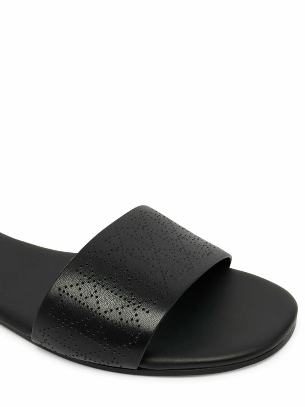 Ciabatte Org Flat Sndl One Bar Lth Aop HW0HW02857 Nero