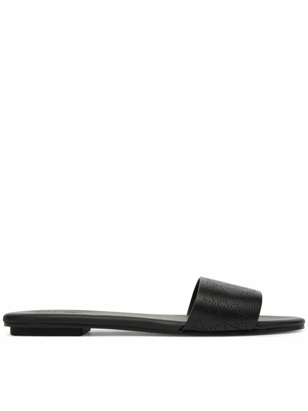 Ciabatte Org Flat Sndl One Bar Lth Aop HW0HW02857 Nero