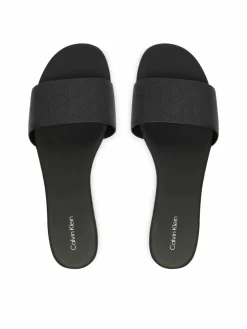 Ciabatte Org Flat Sndl One Bar Lth Aop HW0HW02857 Nero