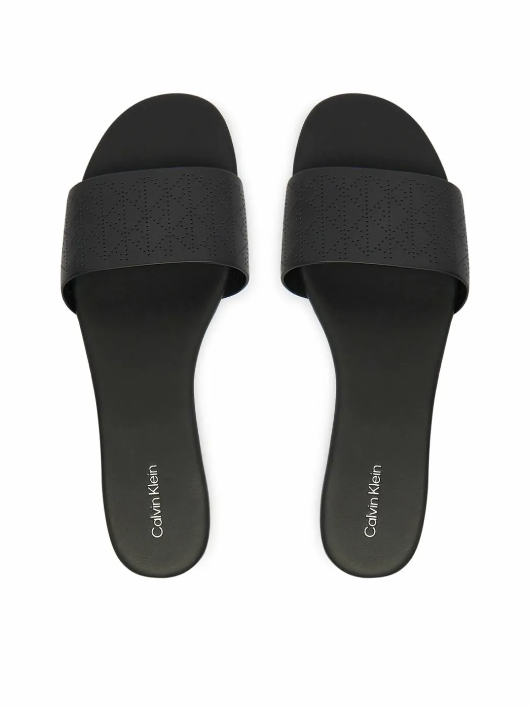 Ciabatte Org Flat Sndl One Bar Lth Aop HW0HW02857 Nero