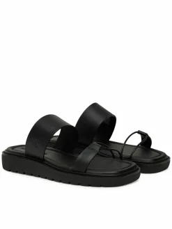 Ciabatte Rope Sandal Soft Lth Mg YW0YW01864 Nero
