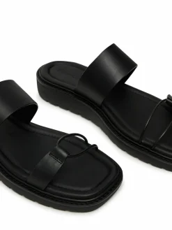 Ciabatte Rope Sandal Soft Lth Mg YW0YW01864 Nero