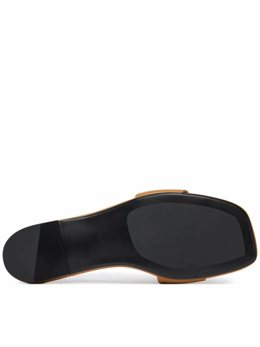 Ciabatte Square Flat Sandal Emblem HW0HW03128 Marrone