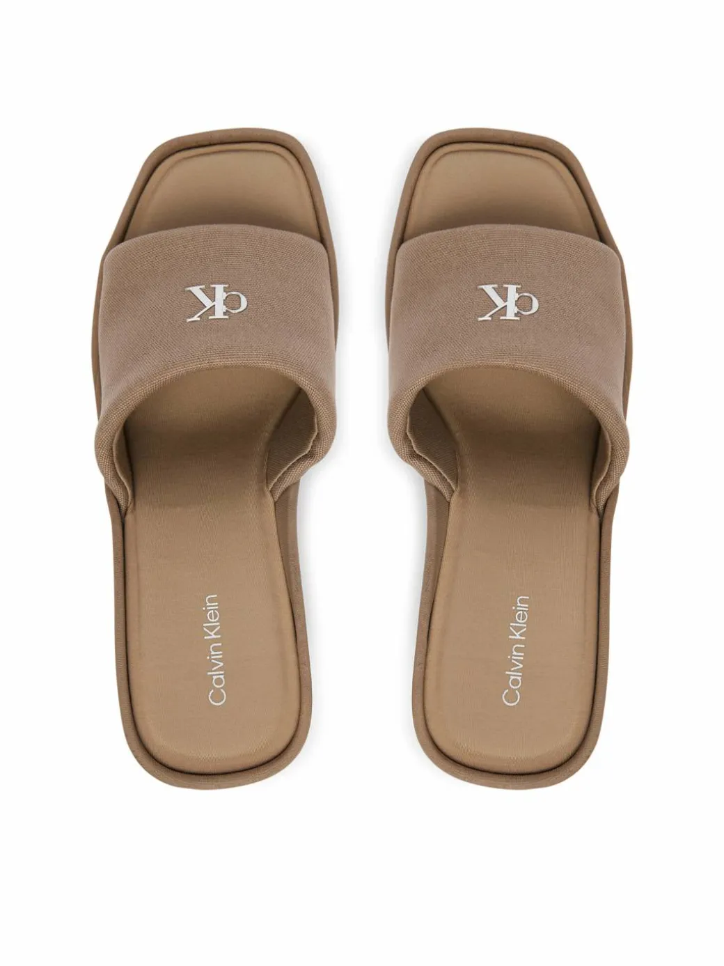 Ciabatte Wedge 70 Sndl Canv Mg HW0HW03134 Beige