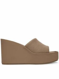 Ciabatte Wedge 70 Sndl Canv Mg HW0HW03134 Beige