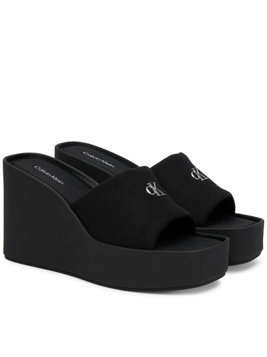 Ciabatte Wedge 70 Sndl Canv Mg HW0HW03134 Nero