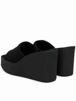 Ciabatte Wedge 70 Sndl Canv Mg HW0HW03134 Nero