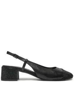 Décolleté Cap-Toe Pave Singback Pump 160256 Nero