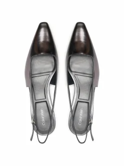 Décolleté Kitten Heel Pump Sling Mirr Lth HW0HW03275 Nero