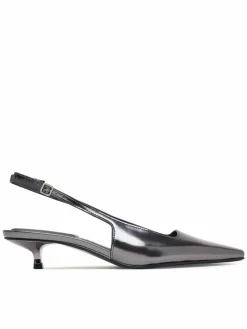 Décolleté Kitten Heel Pump Sling Mirr Lth HW0HW03275 Nero
