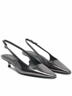 Décolleté Kitten Heel Pump Sling Mirr Lth HW0HW03275 Nero