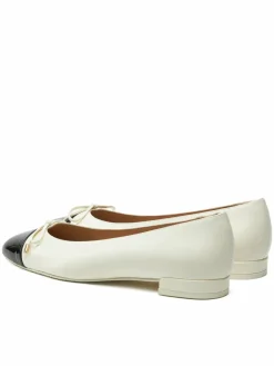 Décolleté Sleek Bow Flat SG888 Écru