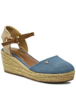 Espadrillas Bela Women Semi Wedge 20241055 Blu