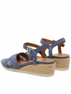 Espadrillas D Ischia Corda D55HHB 00020 C4005 Blu scuro
