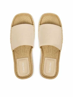 Espadrillas Flatf Espa Mule Lth Mg HW0HW03027 Beige