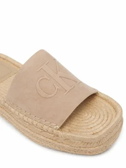 Espadrillas Flatf Espa Mule Nub Mg HW0HW02890 Beige
