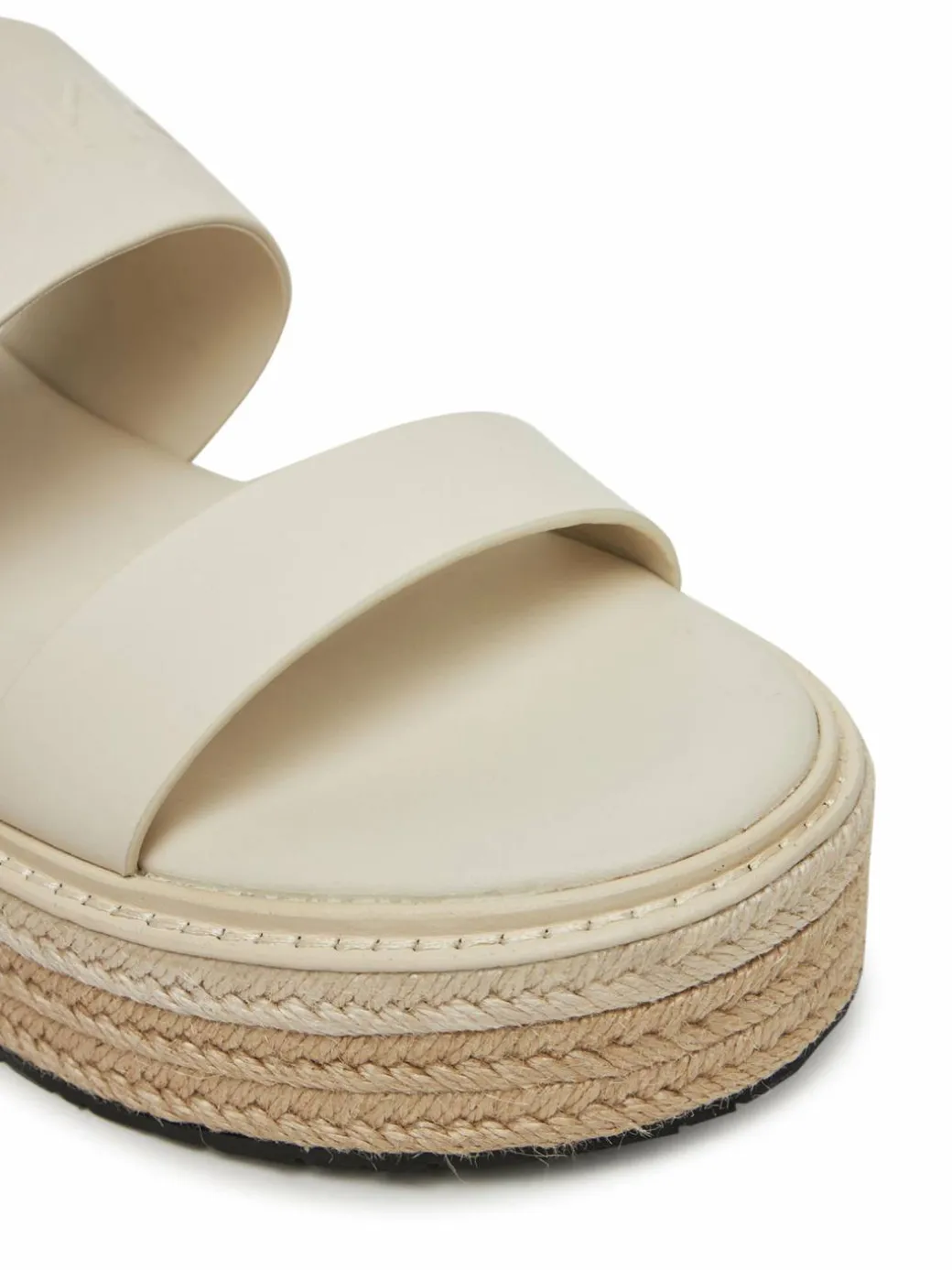 Espadrillas Flatform Wedge Slide - He HW0HW02374 Écru