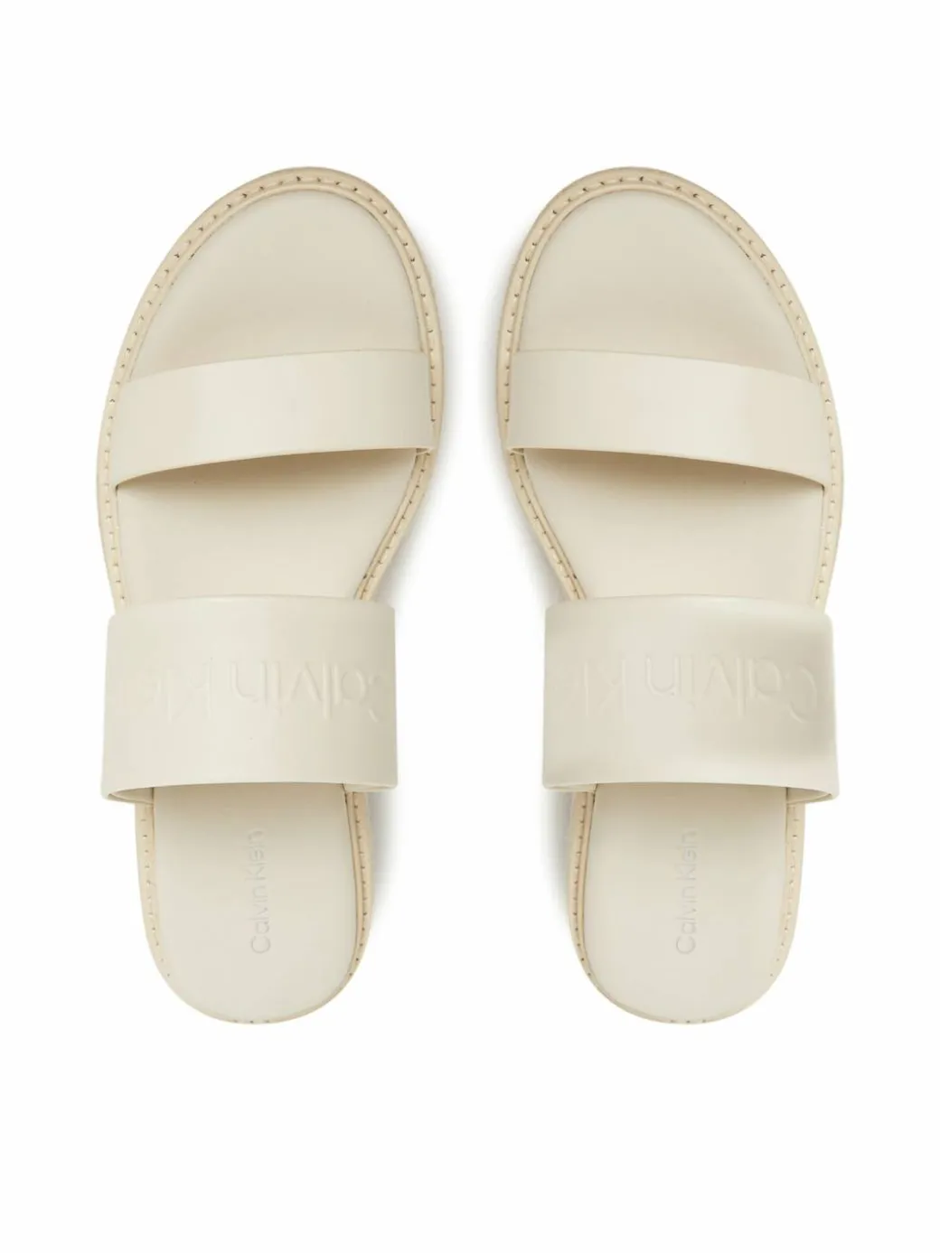 Espadrillas Flatform Wedge Slide - He HW0HW02374 Écru