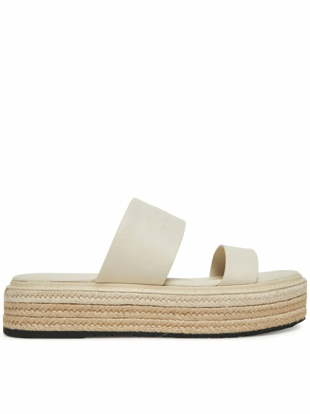 Espadrillas Flatform Wedge Slide - He HW0HW02374 Écru