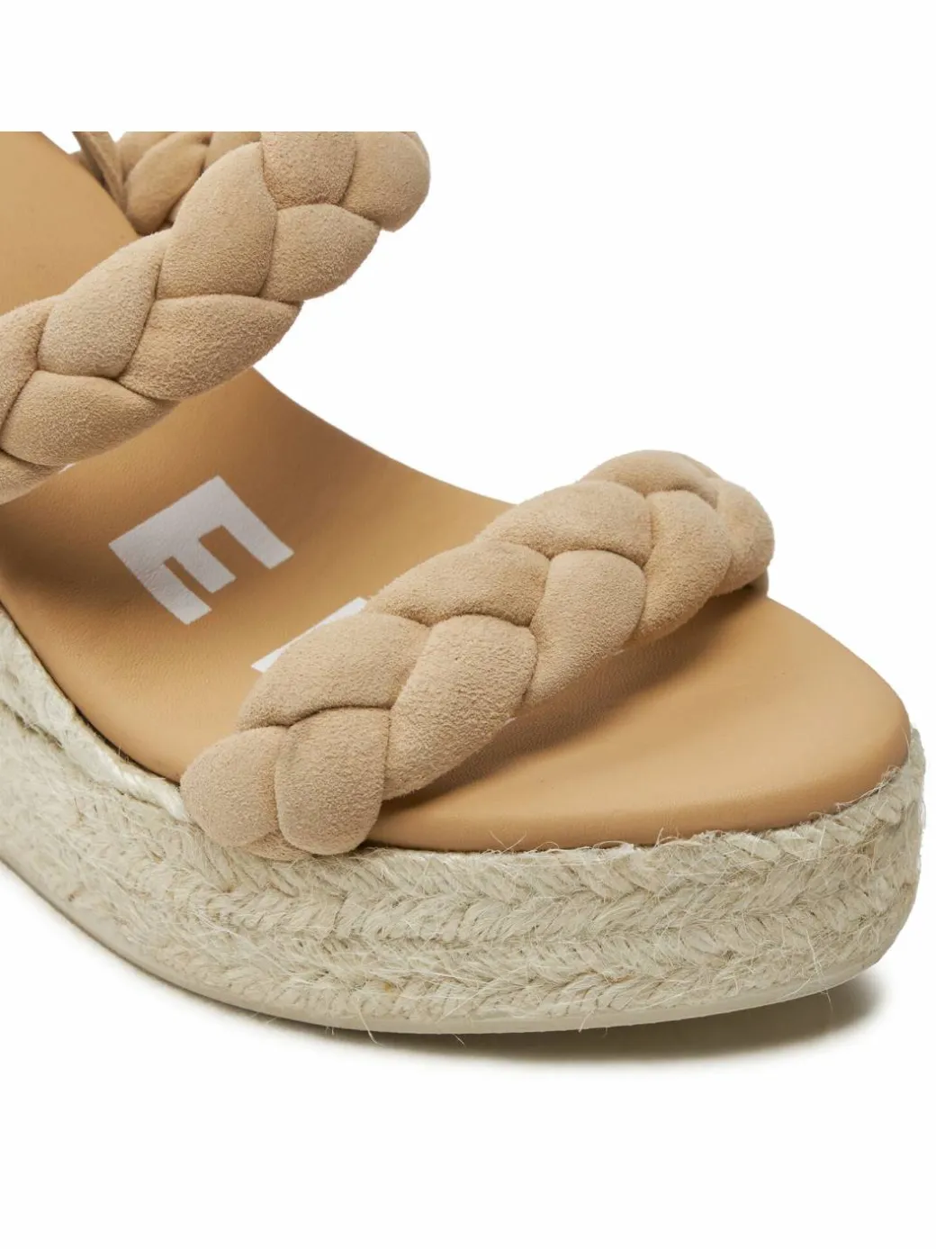 Espadrillas Hamptons Two Braided Bands Wedge Espadrilles M 1.1 WE Beige
