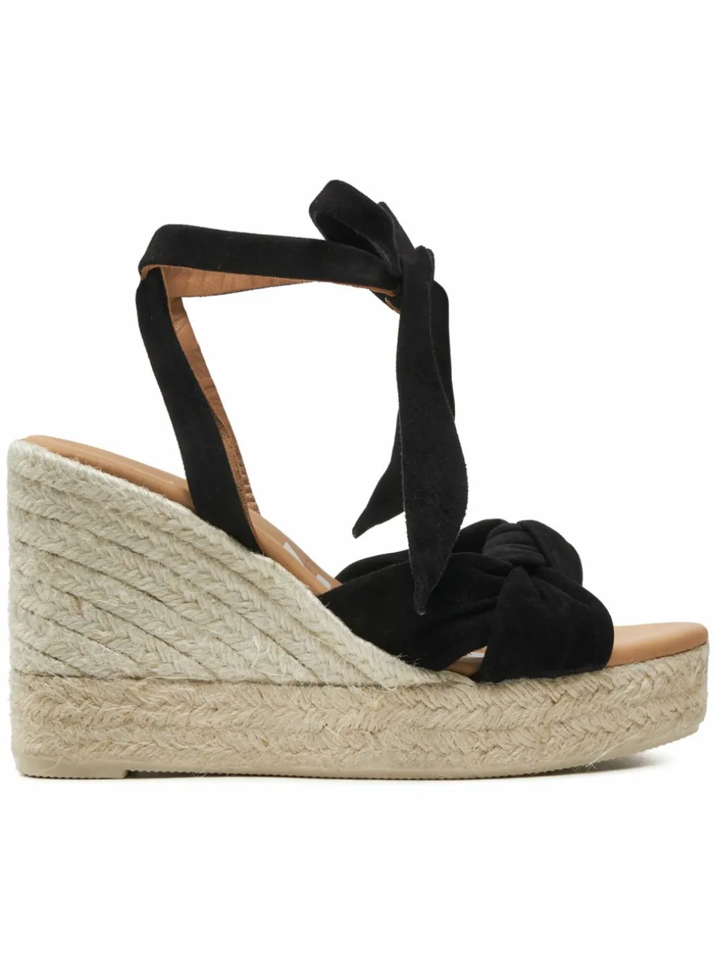 Espadrillas Hamptons Wedge Espadrilles With Knot K 1.0 WS Nero