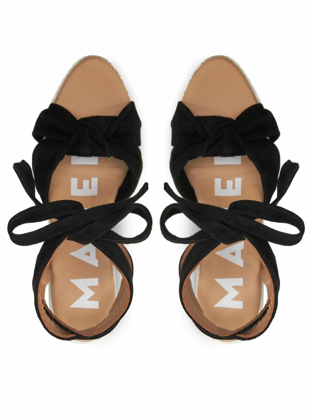 Espadrillas Hamptons Wedge Espadrilles With Knot K 1.0 WS Nero