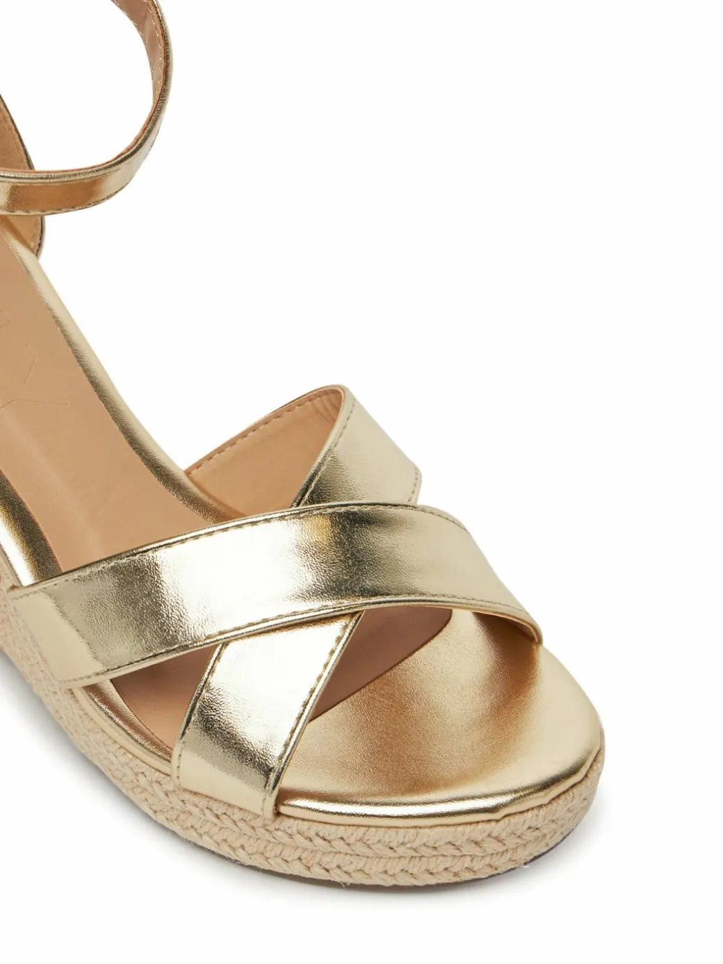 Espadrillas Onlamelia-18 Pu Foil Wedge 15335554 Oro