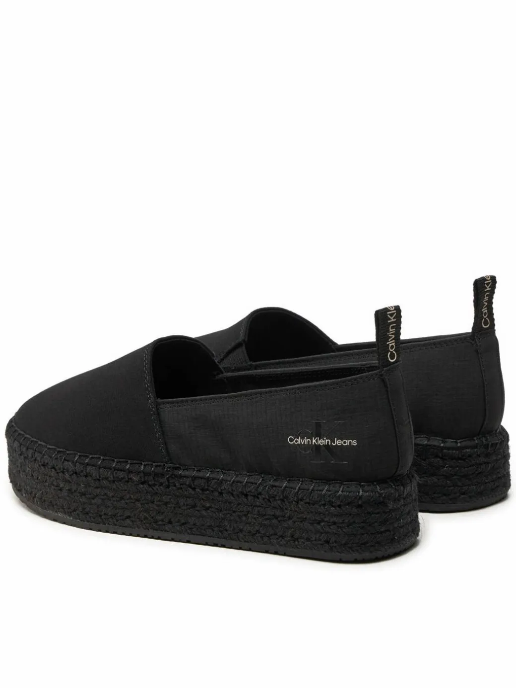 Espadrillas Platform Espadrille Mix Ml Mtl YW0YW01622 Nero