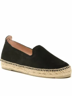 Espadrillas Suede Flat Espadrilles Nero