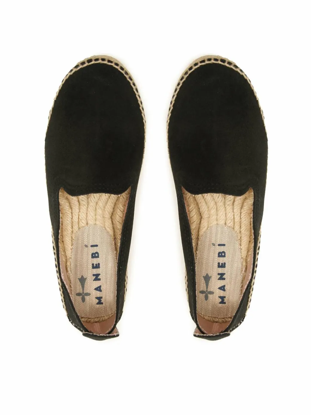 Espadrillas Suede Flat Espadrilles Nero