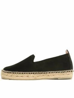 Espadrillas Suede Flat Espadrilles Nero