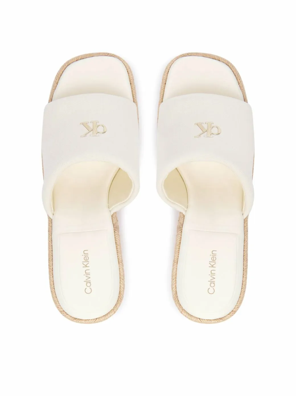 Espadrillas Wedge Espad 70 Canvas Mg HW0HW03282 Crema