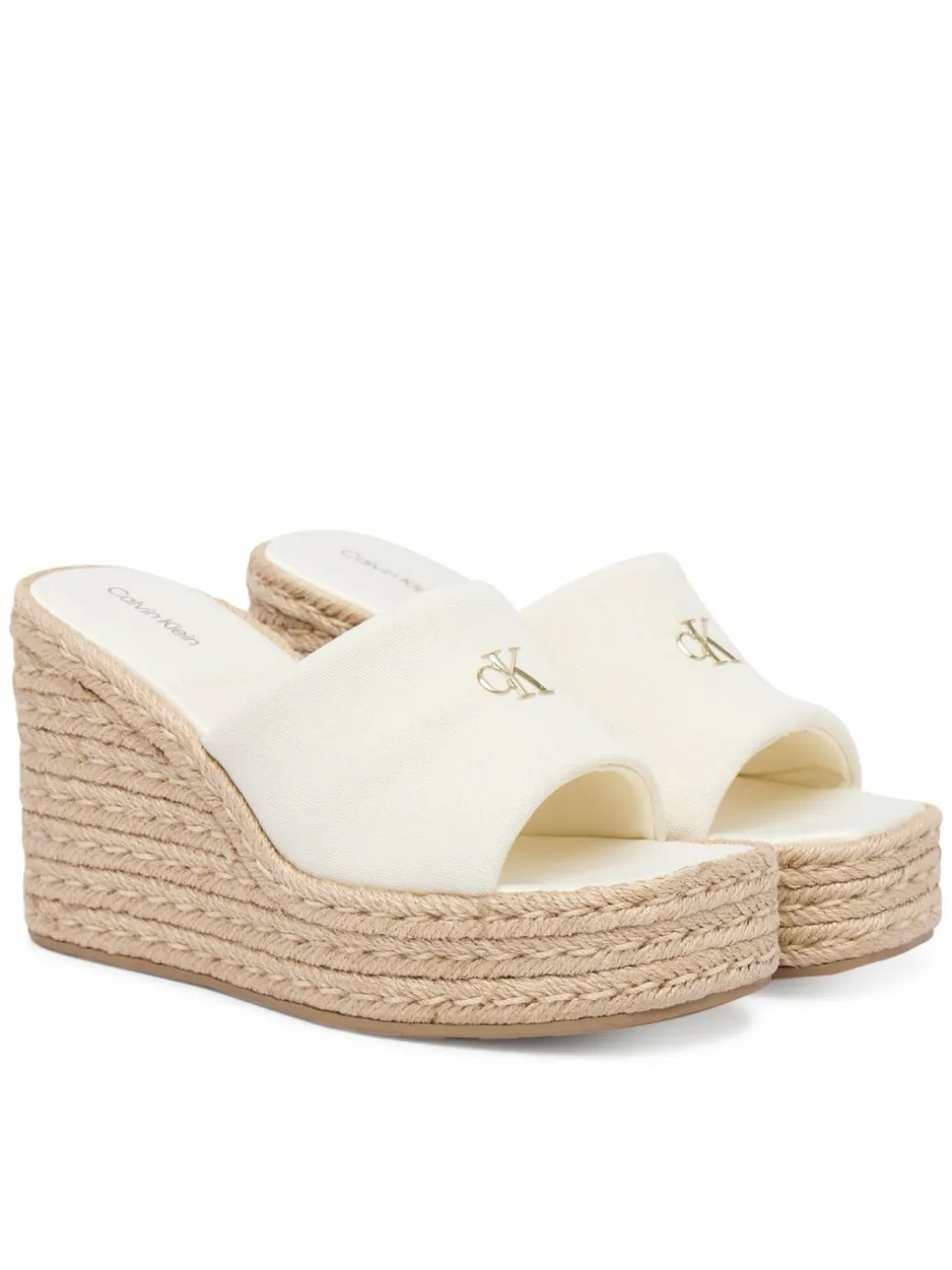 Espadrillas Wedge Espad 70 Canvas Mg HW0HW03282 Crema