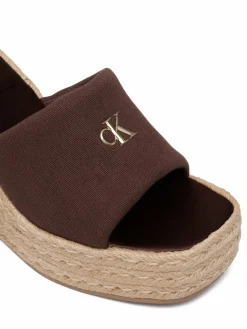 Espadrillas Wedge Espad 70 Canvas Mg HW0HW03282 Marrone